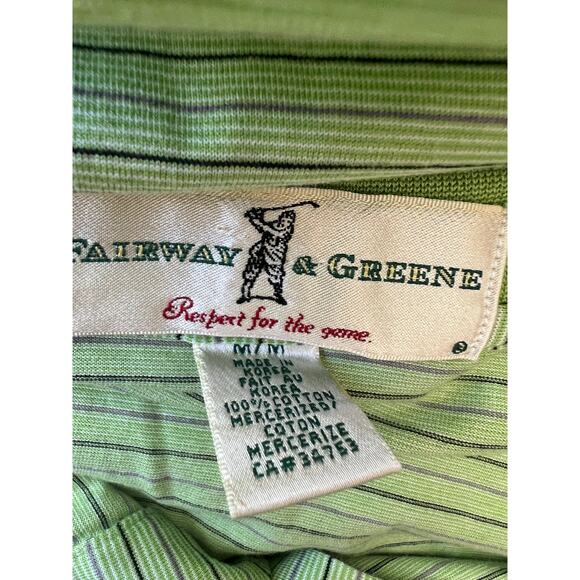 Fairway & Greene Abenaqui Country Club Rye, NH Golf Polo Shirt Green Medium SG - Picture 6 of 7